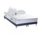 Ensemble Matelas Ressort 7 Zones + Sommier + Oreiller + Couette 180x200 Bleu Denim