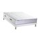 Ensemble Matelas Ressort 7 Zones + Mémoire De Forme + Sommier Bellagio 2 140 X 190 Cm Blanc