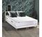 Ensemble Matelas Ressort 7 Zones + Mémoire De Forme + Sommier Bellagio 2 2x90 X 200 Cm Blanc