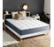 Ensemble Matelas Ressort 7 Zones + Mémoire De Forme + Sommier King Style 140 X 190 Cm Blanc