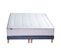 Ensemble Matelas Ressort 7 Zones + Mémoire De Forme + Sommier Bellagio 2 2x80 X 200 Cm Bleu Denim