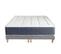 Ensemble Matelas Ressort 7 Zones + Mémoire De Forme + Sommier King Style 2x80 X 200 Cm Gris Chiné