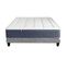 Ensemble Matelas Ressort 7 Zones + Mémoire De Forme + Sommier King Style 160 X 200 Cm Gris Chiné