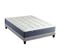 Ensemble Matelas Ressort 7 Zones + Mémoire De Forme + Sommier King Style 160 X 200 Cm Gris Chiné