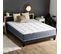 Ensemble Matelas Ressort 7 Zones + Mémoire De Forme + Sommier King Style 160 X 200 Cm Noir