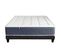 Ensemble Matelas Ressort 7 Zones + Mémoire De Forme + Sommier King Style 160 X 200 Cm Noir