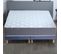 Ensemble Matelas Ressort 7 Zones H.30cm + Sommier Max 2x80 X 200 Cm Bleu Denim