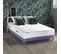 Ensemble Matelas Ressorts 7 Zones H30cm + Sommier Palacio 2 140x190 Bleu Denim