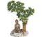 Décoration Diffuseur D'air Bouddha Avec Bonsai Pour Aquarium - 14,5 X 12 X 20 Cm