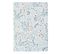 Drap Plat En Percale De Coton Bleu 270x300