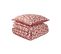 Parure De Lit En Percale De Coton Rouge 140x200