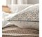 Parure De Lit En Percale De Coton Beige 260x240