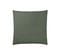 Taie D'oreiller Unie En Gaze De Coton Vert 65x65