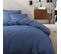 Drap Plat En Coton Bleu Denim 270x300 Made In France