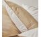 Housse De Couette Bicolore En Coton Beige 260x240