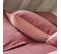 Housse De Couette Bicolore En Coton Rose 260x240