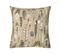 Taie D'oreiller Imprimée En Coton Beige 65x65