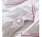 Housse De Couette Unie En Percale De Coton Blanc 140x200cm