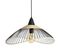 Suspension Rotin D.45 KASTELI Noir & naturel