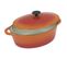 Cocotte Ovale Grand Chef En Fonte D'acier Émaillée L 37 Cm 9 L Orange Tous Feux Dont Induction