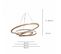 Suspension Circulaire En Bois Et LED - Ceclon