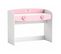 Bureau 1 Tiroir Anastasia Rose Et Blanc - Rose