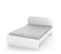 Lit Double 140x190/200 Life Blanc - Blanc