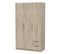 Armoire 3 Portes Et 2 Tiroirs - L119,4 Cm