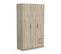 Armoire 3 Portes Et 2 Tiroirs - L119,4 Cm