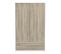 Armoire 2 portes coulissantes imitation chêne kronberg et blanc L.120 cm PERFECT