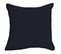 Coussin Coton Et Bourdon Noir - 40x40 Cm - Bleu Marine