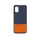 Coque Souple Bi-matière Pour Samsung A41 - Bleue Et Orange