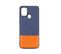 Coque Souple Bi-matière Pour Samsung A21s - Bleue Et Orange