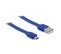 Câble Micro Usb /usb-a Plat  1 M - Bleu