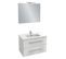 Meuble Vasque 80 Cm Jacob Delafon Ola Up Blanc Brillant Avec Miroir Et Spot