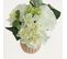 Bouquet Artificiel De Fleurs Blanches En Pot 25cm Lot De 2