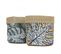 Cache-pots En Jute Et Tissu Jungle 18cm Lot De 2