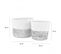 Cache-pots En Coton 25cm Lot De 2