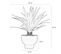 Agave Artificiel Pot Ceramique Bleu 60cm