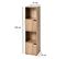 Meuble 4 Cases Décor Bois 2 Portes - L31 X H120 Cm