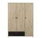 Armoire 3 Portes 1 Tiroir Style Industriel