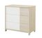 Commode 3 Tiroirs Bois Et Blanc Enfant - 95 X H91cm