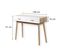 Console 2 Tiroirs Scandinave Bois Et Blanc - L100 X H75cm