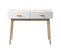 Console 2 Tiroirs Scandinave Bois Et Blanc - L100 X H75cm