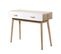 Console 2 Tiroirs Scandinave Bois Et Blanc - L100 X H75cm