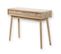 Console 2 Tiroirs Scandinave Bois Et Blanc - L100 X H75cm