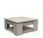 Table Basse Carrée Décor Chêne- L80x80 Cm