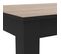 Table à Manger Pour 4/6 Personnes L140x90 Cm - Décor Chêne Et Noir