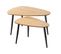 Lot De 2 Tables Gigognes Avec Pieds En Métal