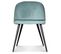 Chaise Ingrid Bleu Vert Artic Gansé Noire